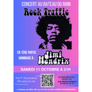 Concert Rock Traffic au Bateau Du Rhin